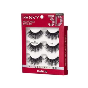 img 3 attached to KISS i Envy 3D Collection Eyelashes for Multiangle &amp; Volume Enhancement (KPEIM111)