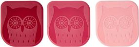 img 3 attached to 🦉 Tovolo Nylon Set of 3 Owl Pan: Reinforced Dishwashing Tool & Durable Plastic Dish Scrapers for Nonstick Cookware & Cast Iron Skillets - Pink