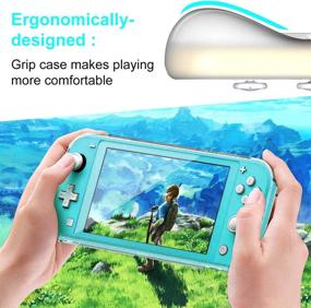 img 1 attached to 🎮 Complete 17-in-1 Switch Lite Accessories Kit: Includes Switch Lite Carrying Case, Protective Cover, Tempered Glass Screen Protector, Game Card Case, Joy-Con Thumb Grips, Charger Cable, and Adjustable Stand