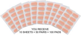 img 1 attached to Epad Peach Colored Self Adhesive Soft Foam Nose Pads for Eyeglasses - 10 Packs, 50 Pairs (100 Pads Total): Comfortable Nose Pads to Enhance Eyeglass Fit