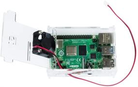 img 2 attached to Акриловый корпус с вентилятором для Raspberry Pi 4 Model B/Pi 3B+: Оптимальная защита и охлаждение.