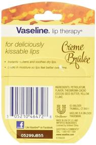 img 1 attached to Vaseline Lip Therapy Lip Balm, Creme Brulee - Pack of 4, 0.25 oz each