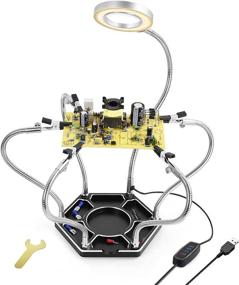 img 4 attached to 🔍 Enhanced Precision with Soldering Toolour Dimmable Magnifying Stainless