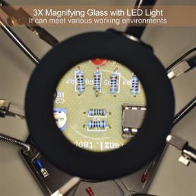 img 2 attached to 🔍 Enhanced Precision with Soldering Toolour Dimmable Magnifying Stainless