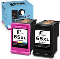 🖨️ penguin remanufactured printer ink cartridge replacement for hp 65xl - combo pack (1 black, 1 color) - compatible with hp amp, deskjet, and envy series logo