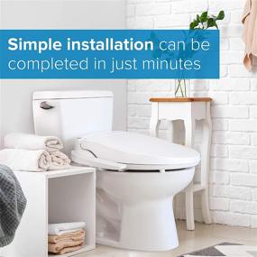 img 1 attached to Brondell LE89 Swash Electronic Bidet Seat: Side Arm Control, 🚽 Warm Air Dryer, Stainless-Steel Nozzle, Nightlight – Easy Installation for Elongated Toilets