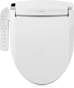 img 4 attached to Brondell LE89 Swash Electronic Bidet Seat: Side Arm Control, 🚽 Warm Air Dryer, Stainless-Steel Nozzle, Nightlight – Easy Installation for Elongated Toilets