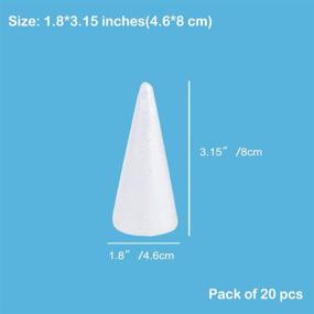 img 3 attached to 🎄 ACTENLY Craft Foam Cone - 20-Pack for DIY Christmas Crafts & Table Centerpieces