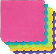 tropical scalloped cocktail napkins by juvale: stylish and vibrant party essentials logo