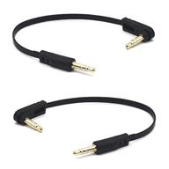 🎧 kework 2-pack 15cm 3.5mm audio cable – male to male stereo jack – ideal for headphones, car & home stereos (single angle) logo