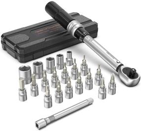 img 4 attached to 🔧 Handife 1/4 Inch Drive Click Torque Wrench Set with Double Scale, 33-209 in.-lb. / 5-25Nm Bicycle Torque Wrench Tools Maintenance Kit for Road & Mountain Bikes with Dual Direction Capability