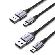 🔌 ugreen mini usb cable (2-pack) - usb 2.0 type a male to mini b charging cord for gopro hero 3+, ps3 controller, digital camera, dash cam, mp3 player, gps receiver, garmin nuvi gps - 3.3 ft length logo