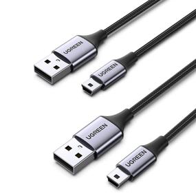 img 4 attached to 🔌 UGREEN Mini USB Cable (2-Pack) - USB 2.0 Type A Male to Mini B Charging Cord for GoPro Hero 3+, PS3 Controller, Digital Camera, Dash Cam, MP3 Player, GPS Receiver, Garmin Nuvi GPS - 3.3 FT Length