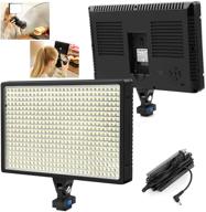 obeamiu 540 led video lighting panel: dimmable bi-color 3000k-6000k for dslr camera studio photography, includes remote controller/ac adapter - perfect for video shooting, live vlogs, youtube, zoom calls! logo