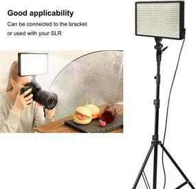 img 2 attached to Obeamiu 540 LED Video Lighting Panel: Dimmable Bi-Color 3000K-6000K for DSLR Camera Studio Photography, Includes Remote Controller/AC Adapter - Perfect for Video Shooting, Live Vlogs, YouTube, Zoom Calls!