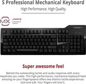 img 3 attached to 💻 Das Keyboard Model S Professional Wired Mechanical Keyboard with Cherry MX Brown Mechanical Switches, 2-Port USB Hub, Laser Etched Keycaps - Black (104 Keys)