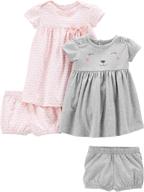 👗 carter's girls' 2-pack short-sleeve and sleeveless dress sets - delightful fashion for kids logo