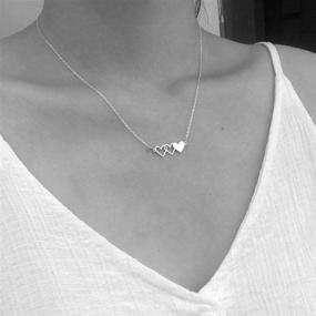 img 2 attached to 👭 VLINRAS Best Friends Necklace for 3, Sister Bracelet Set for 3 - BFF Matching Heart Pendant for Long Distance Friendship Jewelry - Perfect Birthday Gift