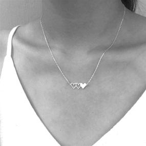 img 1 attached to 👭 VLINRAS Best Friends Necklace for 3, Sister Bracelet Set for 3 - BFF Matching Heart Pendant for Long Distance Friendship Jewelry - Perfect Birthday Gift