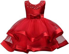 img 4 attached to Charming Princess Dresses for Wedding - Chiffon Girls' Clothing