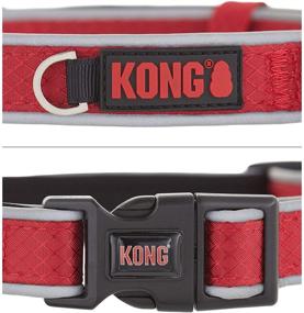 img 2 attached to 🐶 KONG Reflective Neoprene Padded Dog Collar - Premium Durability for Enhanced Visibility