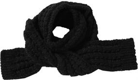 img 1 attached to Зимние вязаные шарфы Swacort для малышей, аксессуары для девочек в холодную погоду
