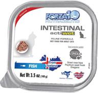 🐟 forza10 wet cat food intestinal: salmon flavor for adult cats with sensitive stomachs & digestive issues логотип