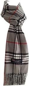 img 3 attached to 🧣 Warm and Luxurious: WA Cashmere Winter Scotland Scarves for Fashionable Women