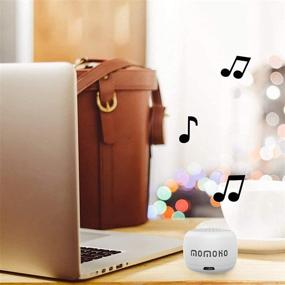 img 3 attached to 🔊 Experience Outstanding Sound Quality with Momoho Mini Bluetooth Speaker: Selfie Button, Phone Call Capability - BTS0011 (White)