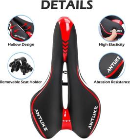 img 3 attached to 🚲 Oversized Bike Seat: YOHIA Comfort Exercise Saddle for Men and Women - Dual Shock Absorbing Ball - Compatible with Mountain Bike, Road Bicycle