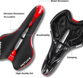 img 2 attached to 🚲 Oversized Bike Seat: YOHIA Comfort Exercise Saddle for Men and Women - Dual Shock Absorbing Ball - Compatible with Mountain Bike, Road Bicycle