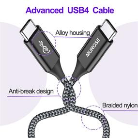 img 2 attached to 🔌 MUROSE USB 4/Thunderbolt 4 Cable - 3.3ft (1.0m) Compatible with Thunderbolt 3, Samsung Galaxy S8, S8+, Google Pixel, and More