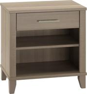 stylish and functional somerset nightstand in ash gray by bush furniture логотип