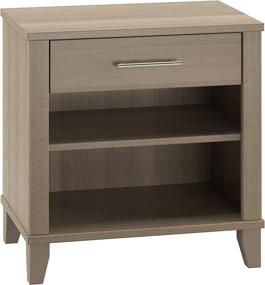 img 4 attached to Stylish and Functional Somerset Nightstand in Ash Gray by Bush Furniture