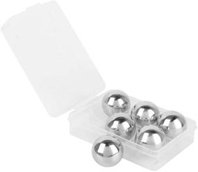 img 1 attached to Premium Stainless Steel Ice Cubes - Set of 6, Cooling Ball Whiskey Stones, Reusable Metal Ice Cubes for Whiskey, Bourbon, Scotch, Vodka, Liqueurs, Beer Wine, Chilling Stones for Whiskey Rocks.