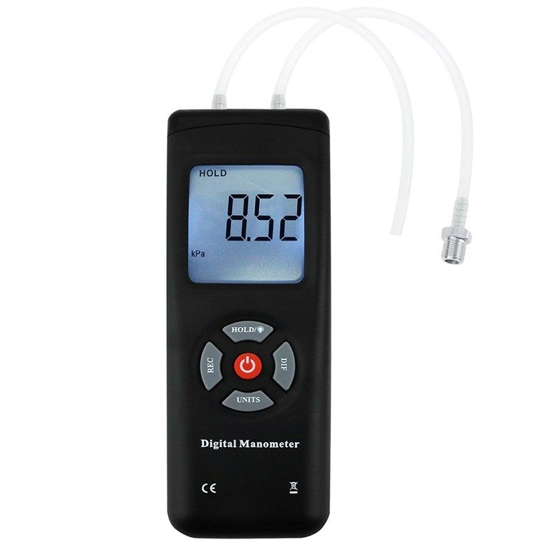 professional manometer backlight differential ventilation 로고