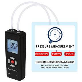 img 1 attached to 🔍 Enhanced Precision with Backlit Professional Manometer for Differential Ventilation