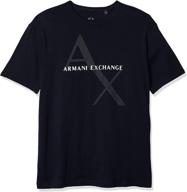 👔 одежда для мужчин armani exchange - тональный контраст в черном логотип