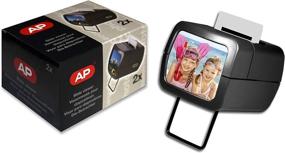 img 2 attached to 📸 AP Photo Illuminated Slide Viewer – Battery Operated & Pressure Activated Transparency Viewer for 2x2 & 35mm Photographs, Film, Pictures – Tabletop & Handheld Portable Device – Made In Europe