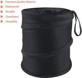 img 1 attached to 🚗 Convenient and Waterproof 3 Pack Car Trash Can – Portable and Collapsible Popup Bin for Trucks