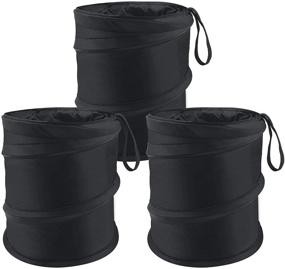 img 4 attached to 🚗 Convenient and Waterproof 3 Pack Car Trash Can – Portable and Collapsible Popup Bin for Trucks