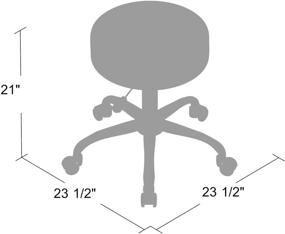 img 1 attached to 💺 Черный стул для медицинского спа Be Well от компании Boss Office Products