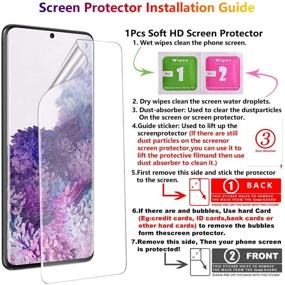 img 3 attached to 📱 Red Brushed TPU Moto G Play 2021 Case with HD Screen Protector - Shock-Absorption, Flexible Bumper, Soft Rubber Protective Cover