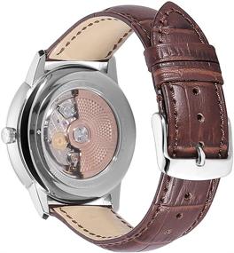 img 1 attached to 👌 Premium Calfskin Genuine Leather Replacement Watchband for Style and Durability