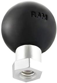 img 2 attached to 🔩 RAM Mounts Ball Adapter with 1/4" - 20" Female Threaded Hole and Hex Post RAM-B-337U featuring B Size 1" Ball