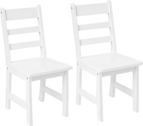 img 2 attached to Lipper International Child's Round Table Set with Shelf and 2 Chairs, White – Enhanced SEO-friendly Product Title