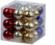🎄 sparkling 25mm glass christmas ornaments with multiple shiny balls logo