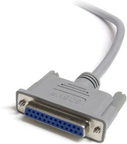 img 1 attached to 🔌 StarTech.com 6 ft Straight Through DB25 Serial/Parallel Cable - Male to Female - High Quality Gray Cable - SC6MF