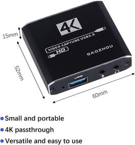 img 3 attached to 🎥 Карта захвата аудио-видео GAOZHOU 4K: высококачественный 1080P 60кадр/с HDMI USB3.0 рекордер для Nintendo Switch, Xbox, PS5, PS4, OBS - прямая трансляция и запись