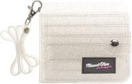 💼 silver women's clear wallet bifold lanyard - handbags & wallets logo